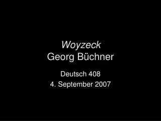 Woyzeck Georg B üchner
