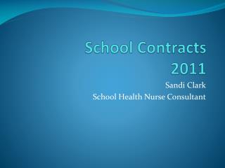 School Contracts 2011