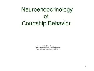 Neuroendocrinology of Courtship Behavior