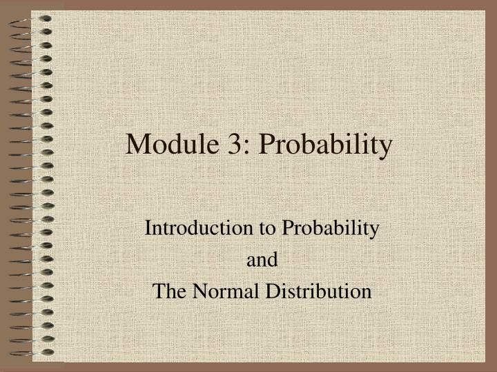 module 3 probability