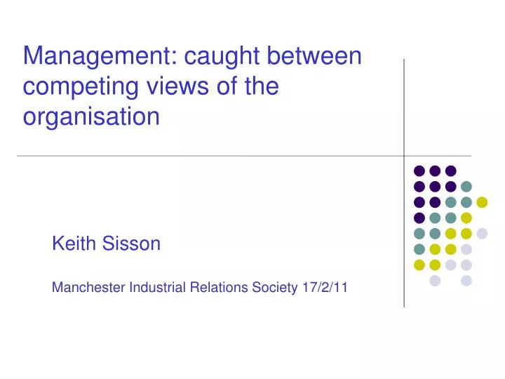 keith sisson manchester industrial relations society 17 2 11