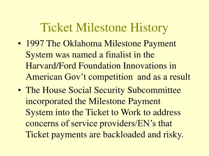 ticket milestone history