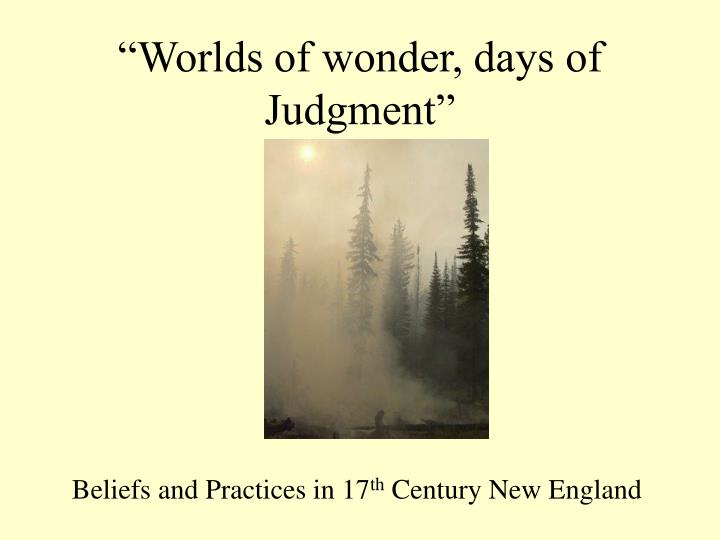 worlds of wonder days of judgment