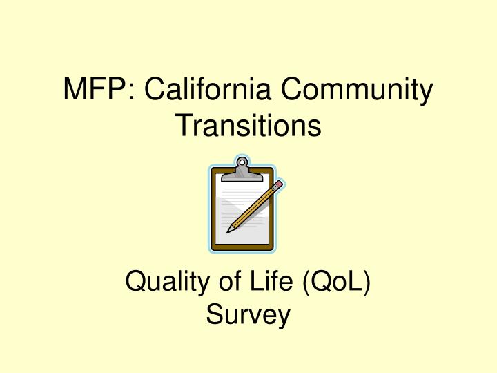 mfp california community transitions
