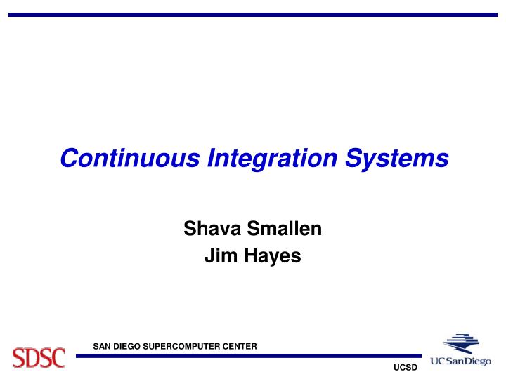 continuous integration systems