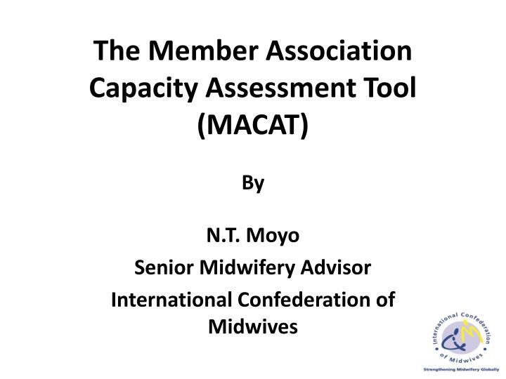 the member association capacity assessment tool macat