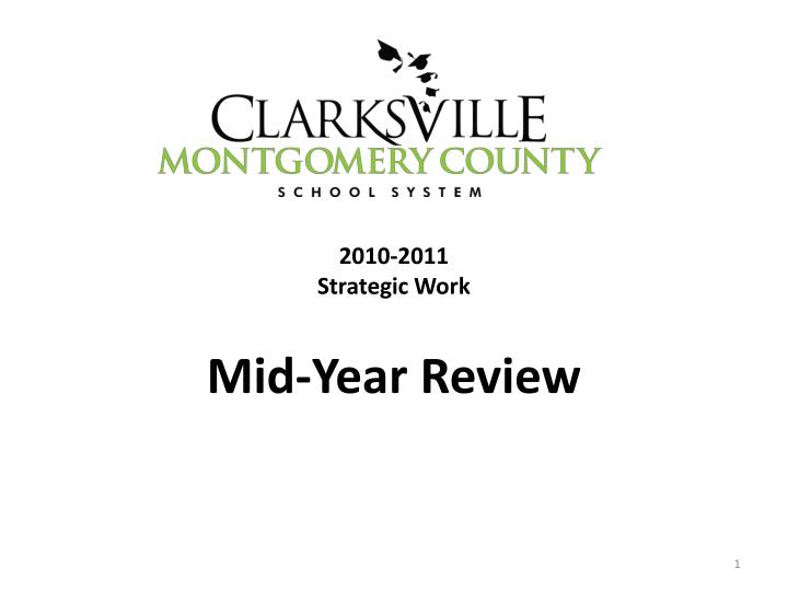 2010 2011 strategic work mid year review