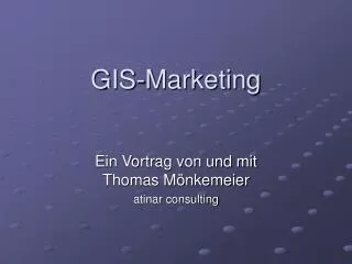 GIS-Marketing