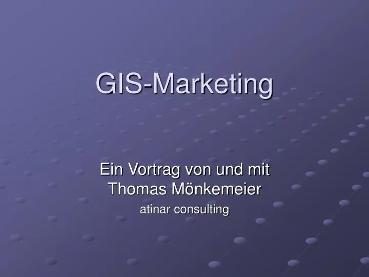 gis marketing