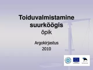 Toiduvalmistamine suurköögis õpik