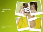 Polaroid Powerpoint Template - slide 1