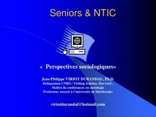 Seniors &amp; NTIC