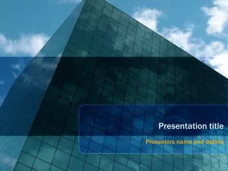 Glass Building Powerpoint Template