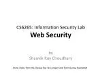 CS6265: Information Security Lab Web Security - slide 1