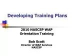 Training Plans for Weatherization Assistance Programs (WAP) - slide 1