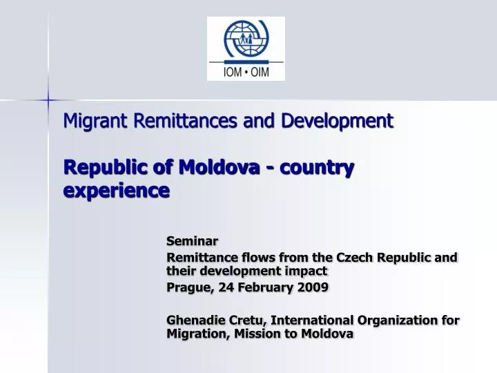 migrant remittances and development republic of moldova country experience