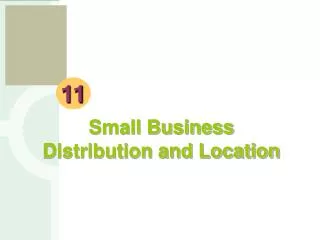 Small Business Distribution and Location