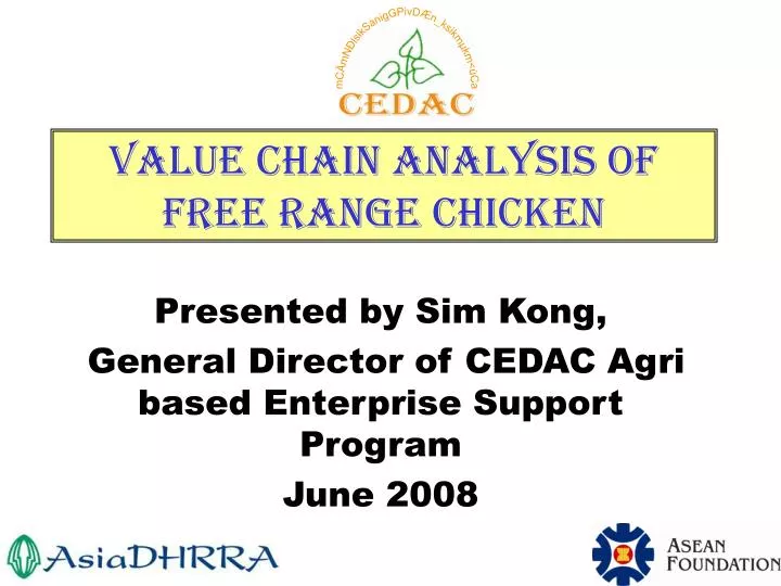 value chain analysis of free range chicken