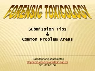 Submission Tips &amp; Common Problem Areas