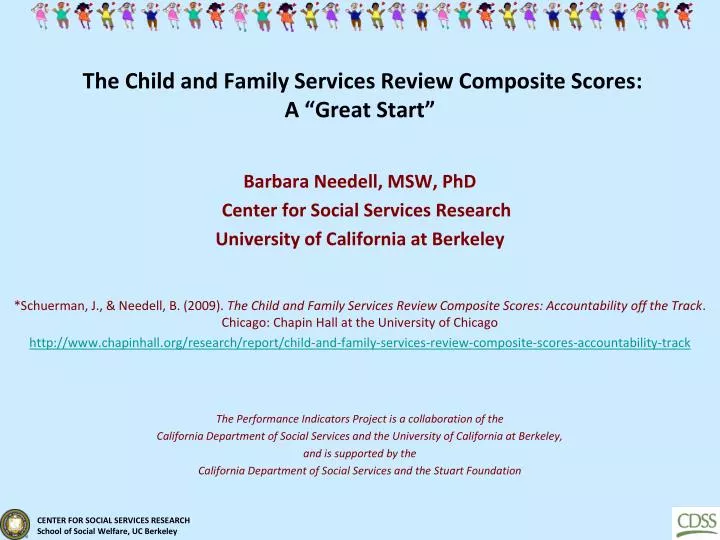 the child and family services review composite scores a great start