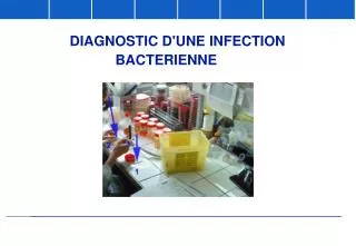DIAGNOSTIC D'UNE INFECTION BACTERIENNE