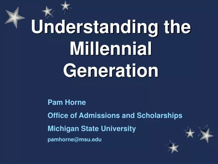 understanding the millennial generation