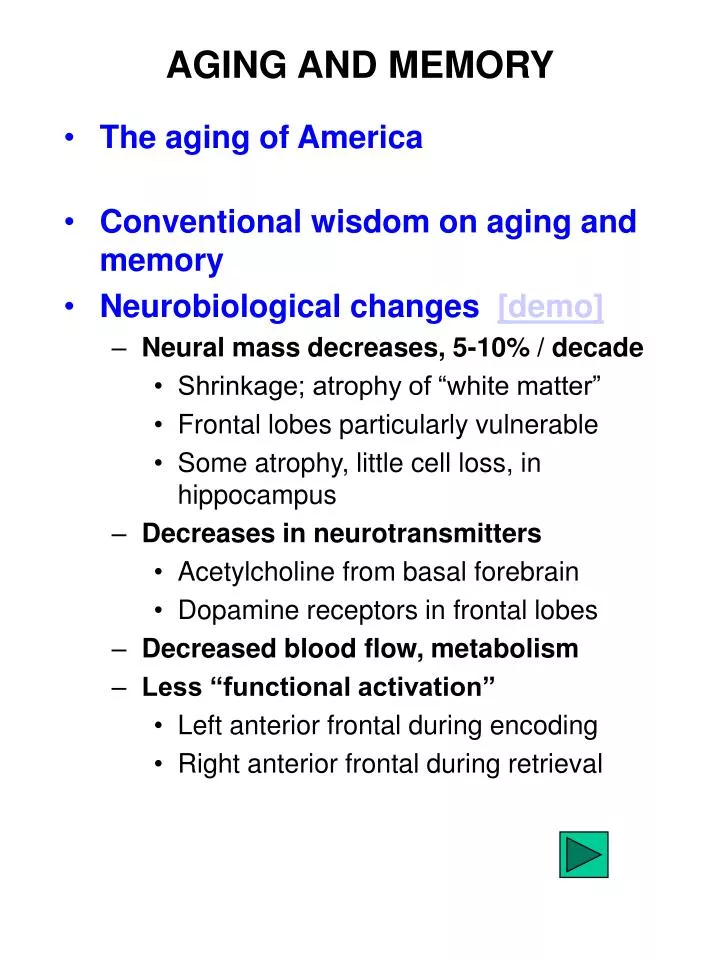 aging and memory