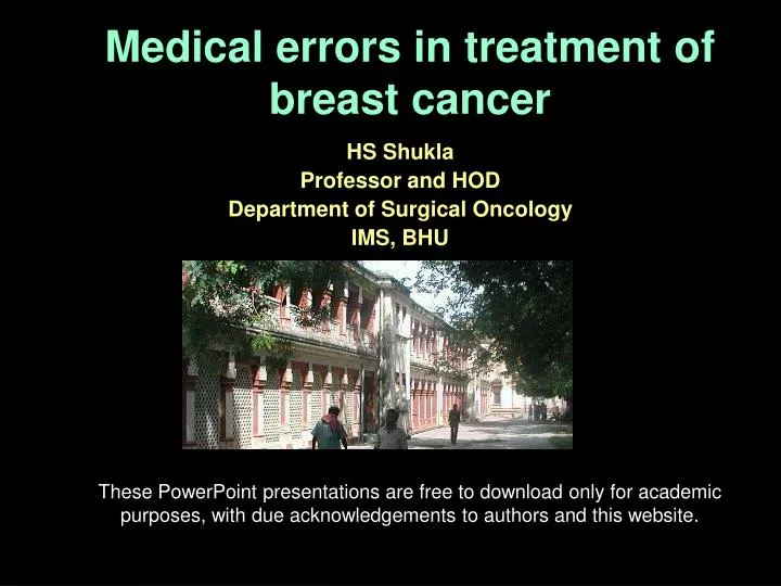 medical errors in treatment of breast cancer