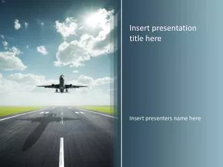 Airplane Travel Powerpoint Template