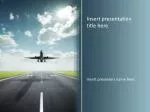 Airplane Travel Powerpoint Template - slide 1