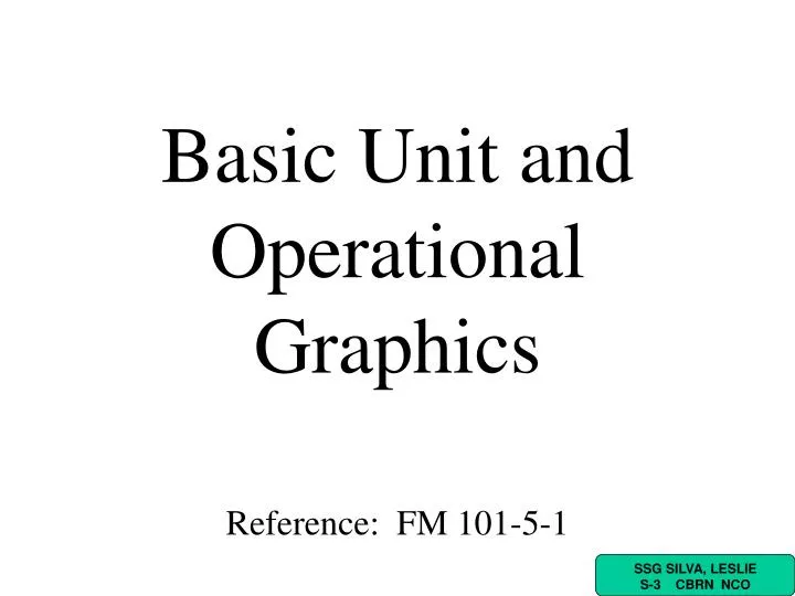 basic unit and operational graphics
