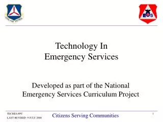 Technology In Emergency Services