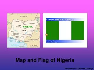 Map and Flag of Nigeria