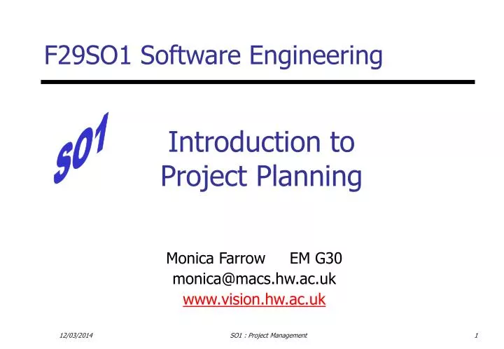 introduction to project planning