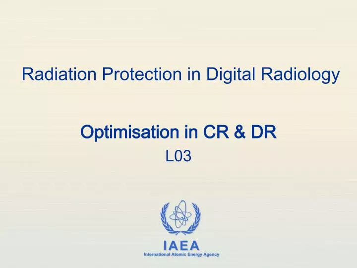 radiation protection in digital radiology