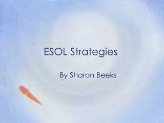 ESOL Strategies