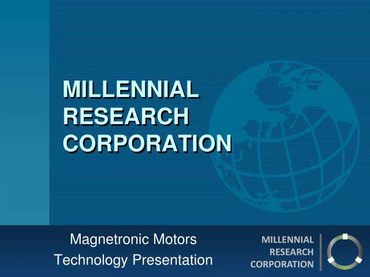 millennial research corporation