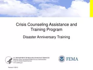 Crisis Counseling Assistance and Training Program