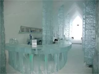 An ice hotel in Canada