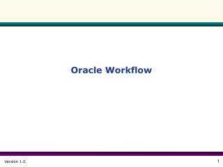 Oracle Workflow