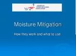 Moisture Mitigation - slide 1