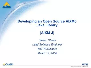 Developing an Open Source AIXM5 Java Library (AIXM-J)