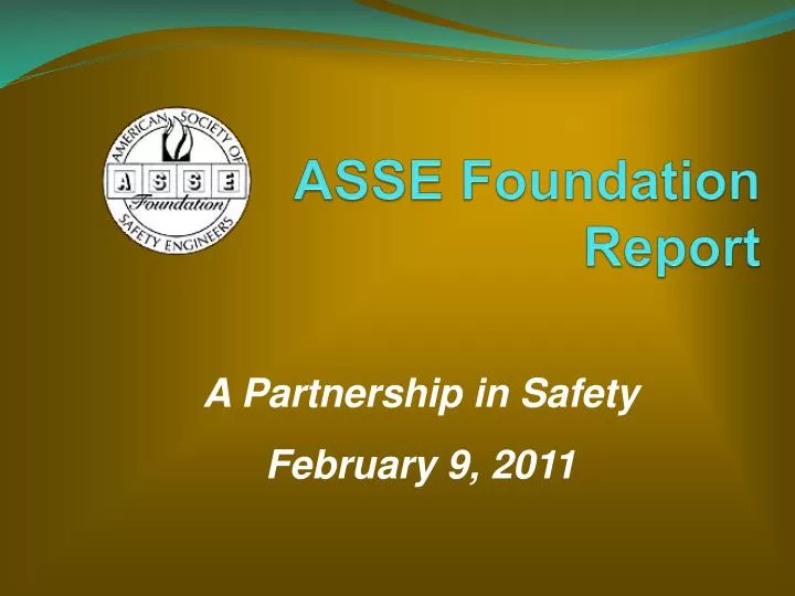 asse foundation report