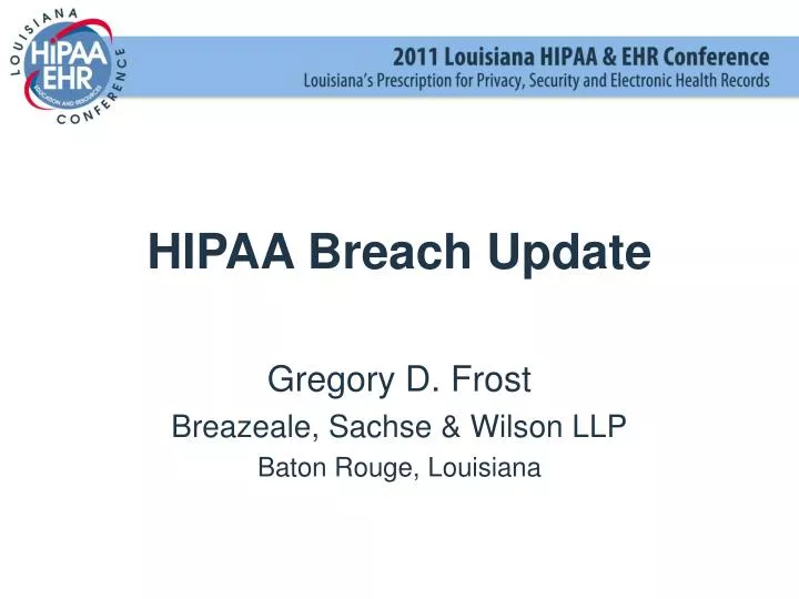 hipaa breach update