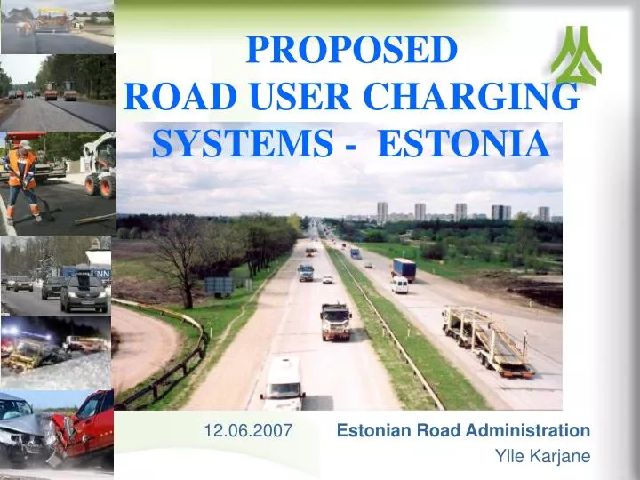 proposed road user charging systems estonia