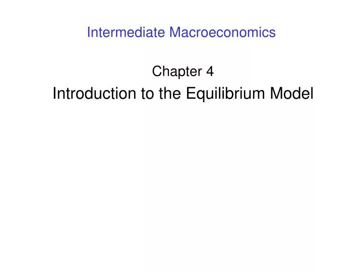 intermediate macroeconomics
