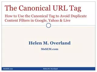 How to Use the Canonical URL Tag to Avoid Duplicate Content