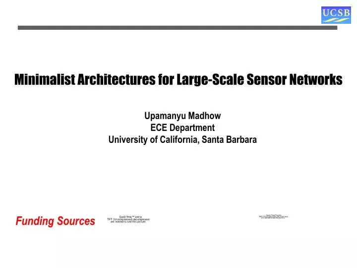 minimalist architectures for large scale sensor networks