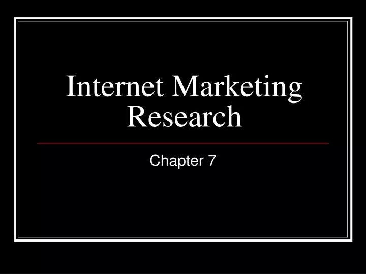 internet marketing research