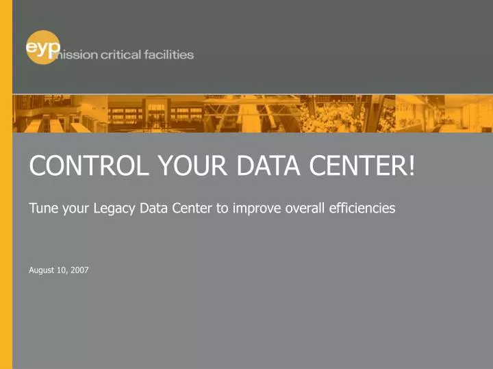 control your data center